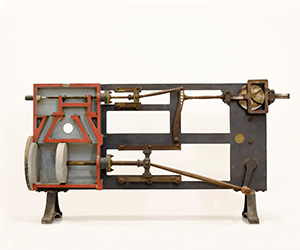 Modello di motore a vapore comandato con camma di Reuleaux 