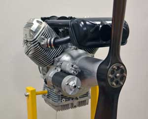 Prototipo di motore aeronautico Moto Guzzi 